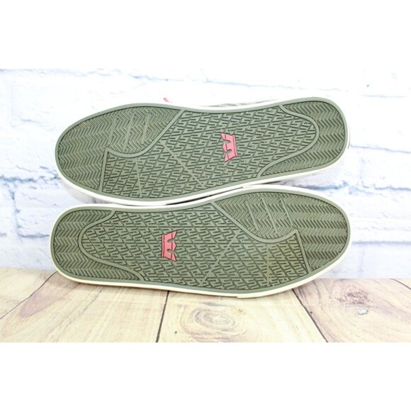 Supra Green Red Camouflage Canvas Skateboarding Shoes Size 13 - Picture 9 of 9
